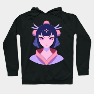 Geisha anime cartoon cosplay girl Hoodie